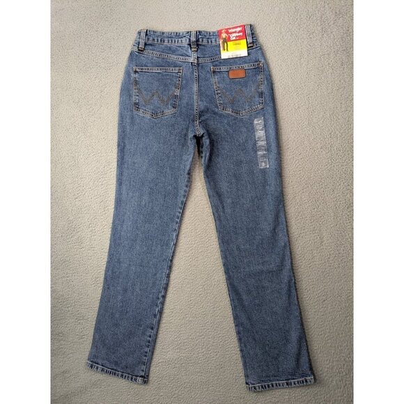 Wrangler Cowboy Cut High Rise 18MWZ Jeans Womens 5/6 x 32 Slim Fit Tapered Leg - Picture 2 of 15